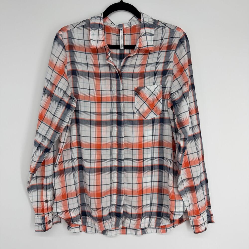 KUHL Hadley Long Sleeve Plaid Fall Button Down Outdoor Womens Large